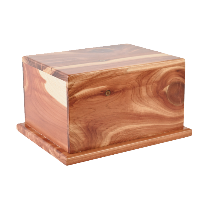 Cedar Memorial Urn